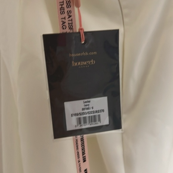 COPY - NWT House of Cb Loulou Ivory Satin Cutout Mini Dress - Picture 6 of 7